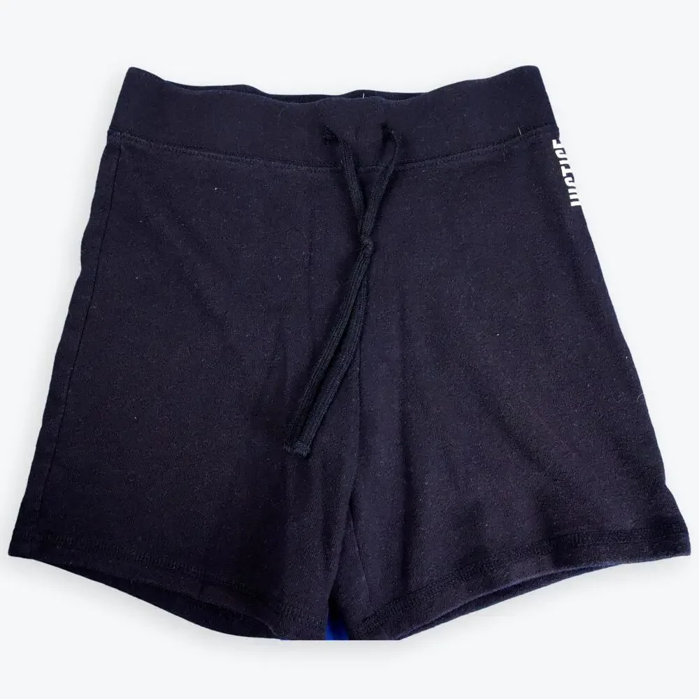 Justice Girls Black Knit Drawstring Shorts 10